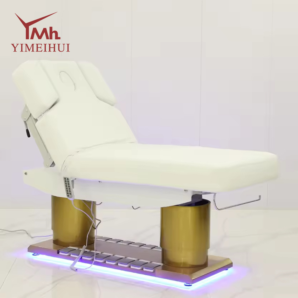 Multi-function Spa Shop Salon Furniture Modern Folding Electric Salon Metal Facial Beauty Massage Bed