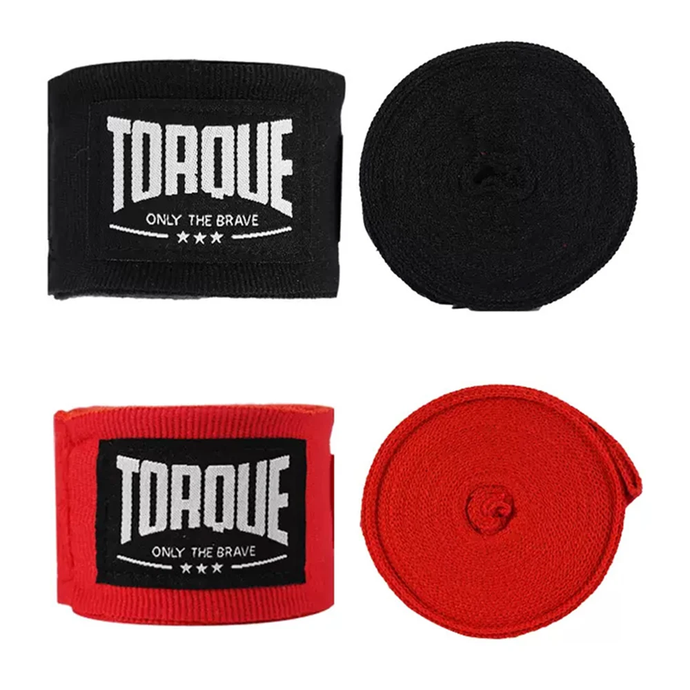 Vendaje de boxeo de algodón de 3M y 5M, muñequeras Muay Thai, protección de combate, deporte de boxeo, Kickboxing, envoltura de mano, competición de entrenamiento