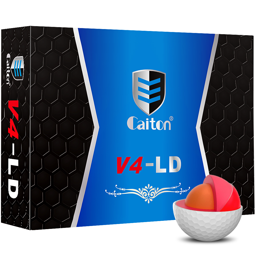 Caiton Pelotas de golf profesionales de 12/6/3 piezas: 4 capas, añadidas 30 yardas, rendimiento del torneo, sensación suave, larga distancia, cubierta duradera