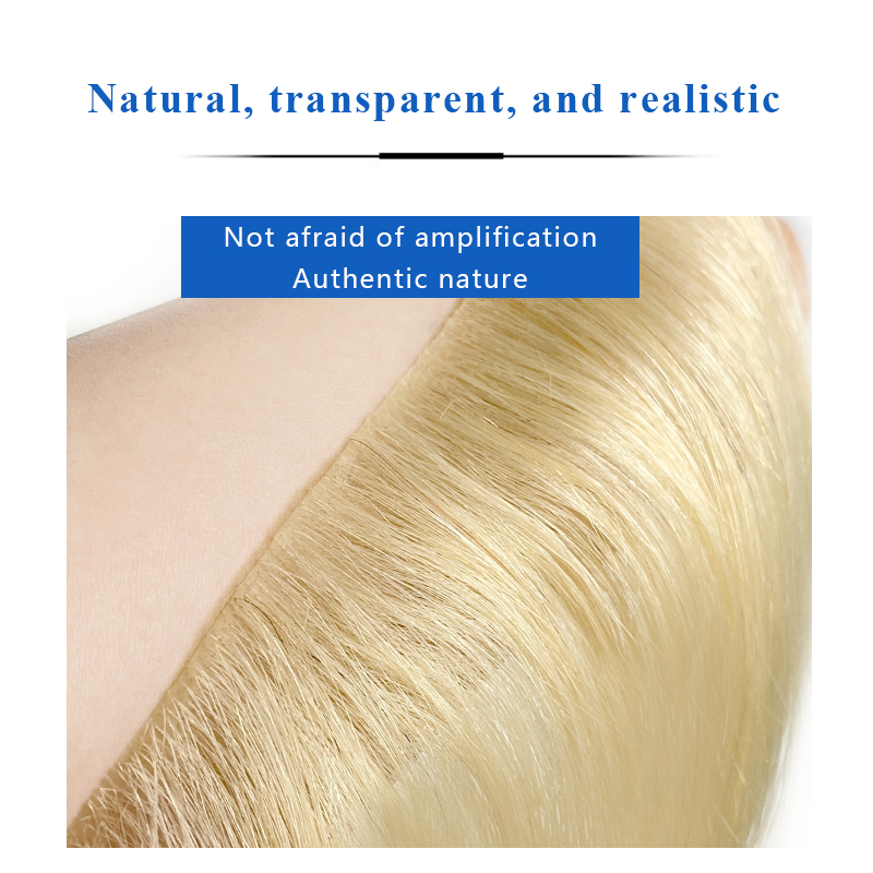 613 6 polegada homens pele do plutônio v loop frente peruca linha fina 100% perucas de cabelo humano remy sistema de substituição masculino perucas invisíveis