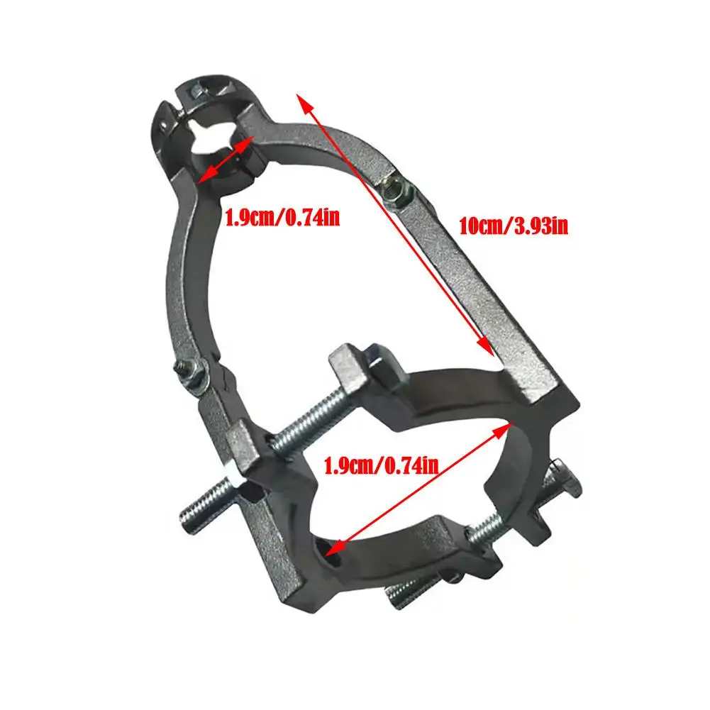 Square Hole Drill Fixing Bracket Mortise And Tenon Bit Bracket Clamp Adjustable From 1.5-2.2inch Drill Install Fixing Bracket