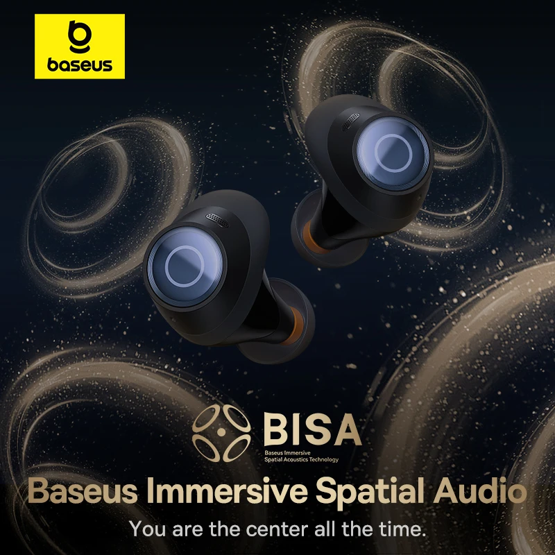 Baseus Bowie MA10 Pro ワイヤレスイヤホン 48dB アクティブノイズキャンセリング Bluetooth 5.3 イヤホン 40H バッテリー寿命 IPX6 防水