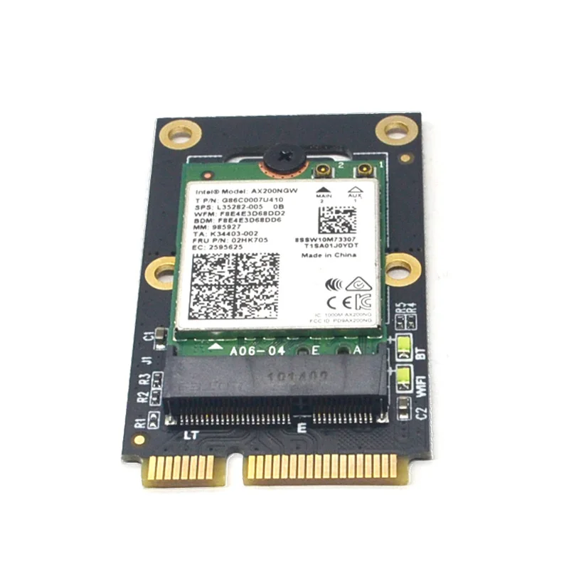 Адаптер Wi-Fi M.2 Адаптер M.2 NGFF к Mini PCI-E для беспроводной карты Wi-Fi Bluetooth Intel AX200 9260 8265 8260 для ноутбука