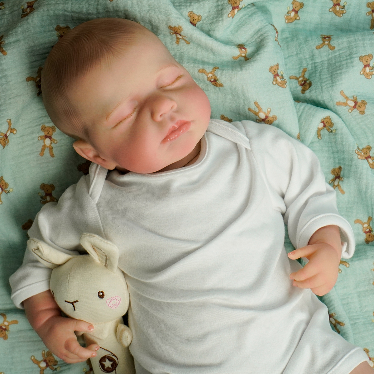 JOYORA Full Body gesloten oogpop pasgeboren babypop levensecht verjaardagscadeau kinderspeelgoed kerstcadeau kunstcollectiepop