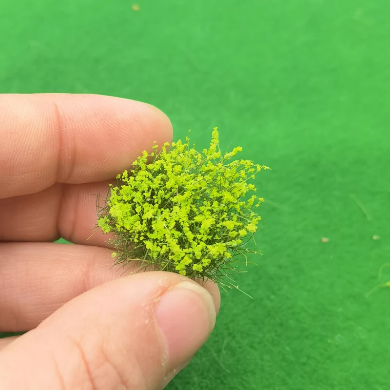 5 ชิ้น/ล็อตหญ้า Cluster สําหรับรถไฟรุ่นรถไฟฉากหญ้า Diorama 1/35 scale Miniature Grass Cluster Tuft ดอกไม้