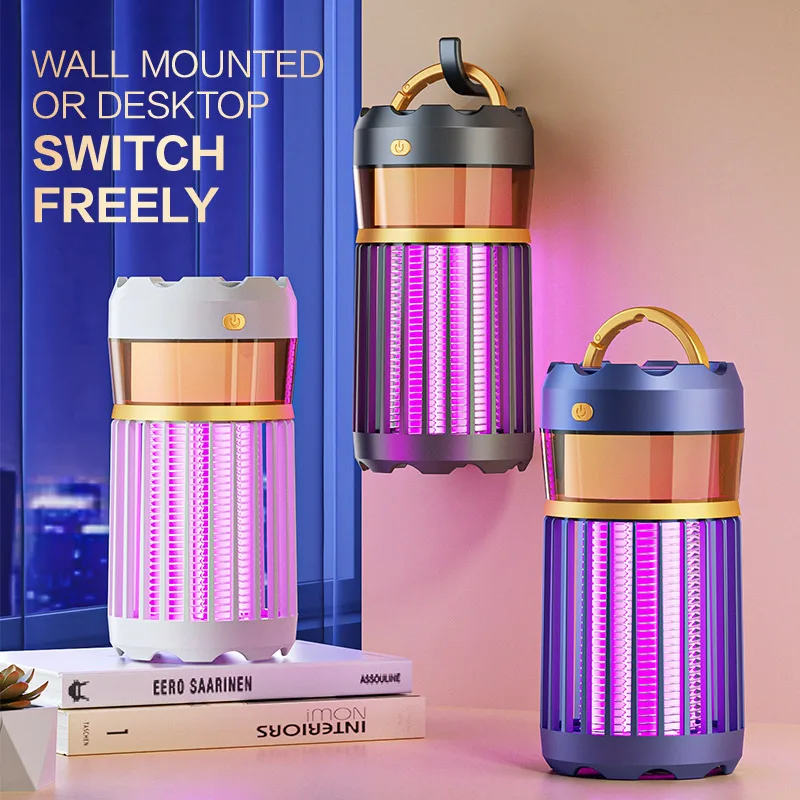 Xiaomi Mosquito Killer Lamp Electric Insect Trap Portable Rechargeable Flying Bug Zapper  Indoor Light Mute Insect Repellent