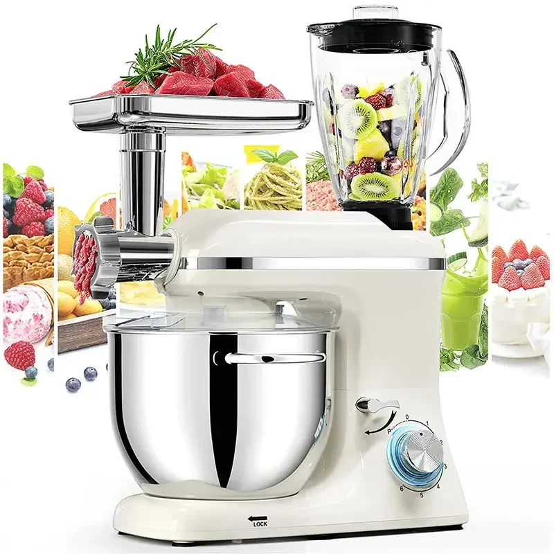 Mezclador de pie comercial kitchenaid chino, 6L, panadería, mezcla de pasteles, máquina de repuestos de masa con tazón