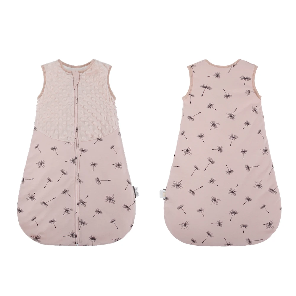 Sleeping Bag For Babies 3-24 Months Warm Soft Doudou Patchwork 2.5Tog Sleepsacks Sleeveless 2-Ways Zipper Anti-Kick Blanket