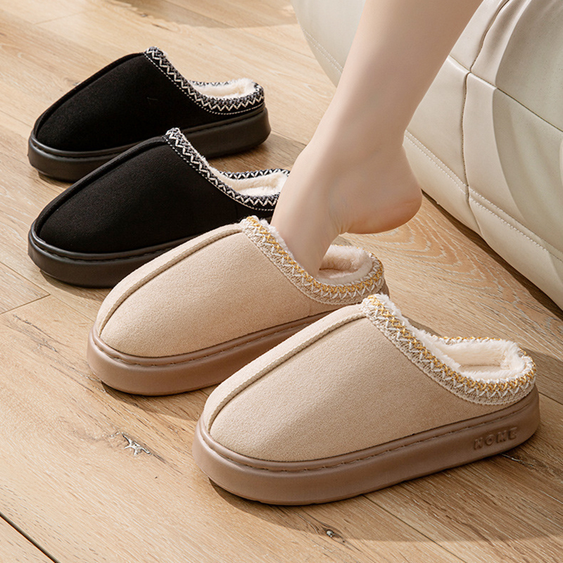 Casual damesslippers Thuis Winter Pluche Luxe Designer Damesschoenen Mode Indoor Fuzzy Bont Slides Flats Elegant Groot formaat