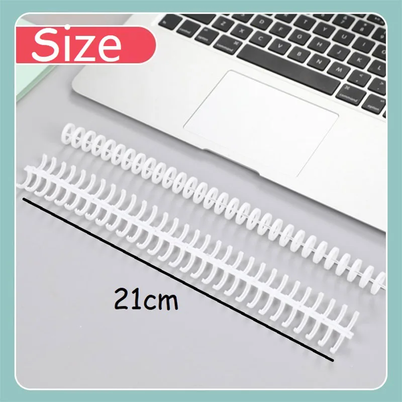 5PCS 30 Hole Loose Leaf Binder Spiral Ring Book Binder Binding Spiral Ring Binder ZDHC03
