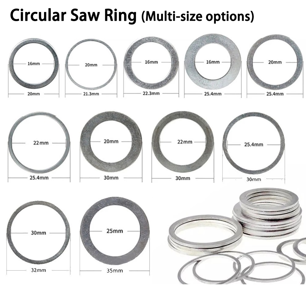 1Pc 16mm/20mm/22mm/25.4mm Circular Saw Ring Reducting Rings Inner Hole Adapter Ring For Blade Conversion Ring Tools Cutting