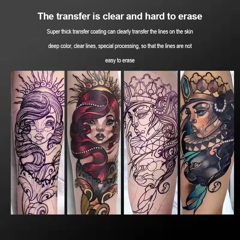 A4 tattoo transfer papier tattoo papier veilig niet pijn huid tijdelijke tattoo sticker papier warmteoverdracht inkjet laser afdrukken DIY