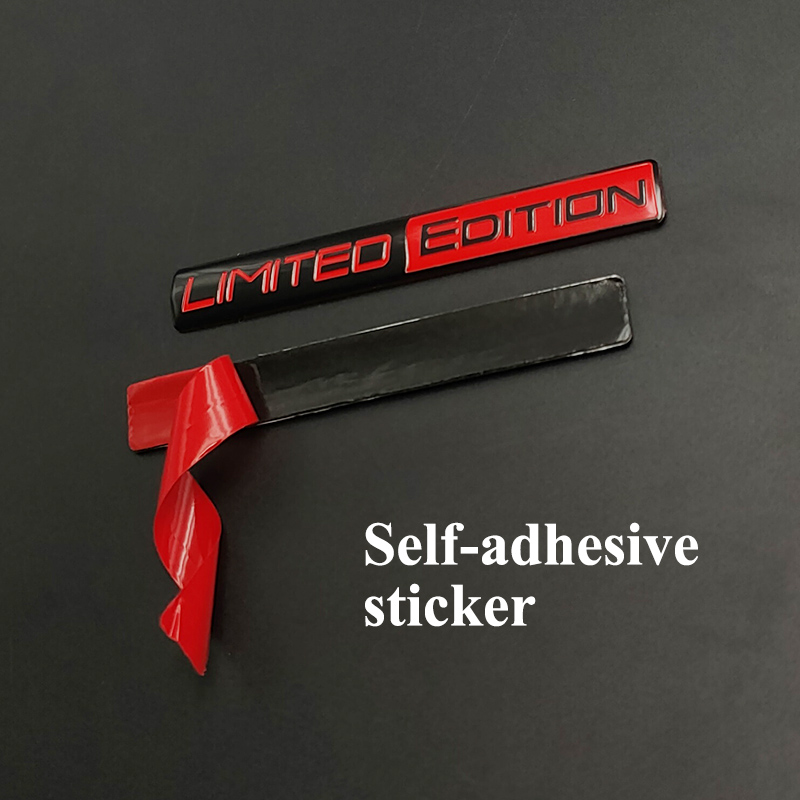 Logotipo de aluminio, emblema de edición limitada, pegatina para maletero de coche, insignia para calcomanías de motocicleta, accesorios de decoración para afinación de coche