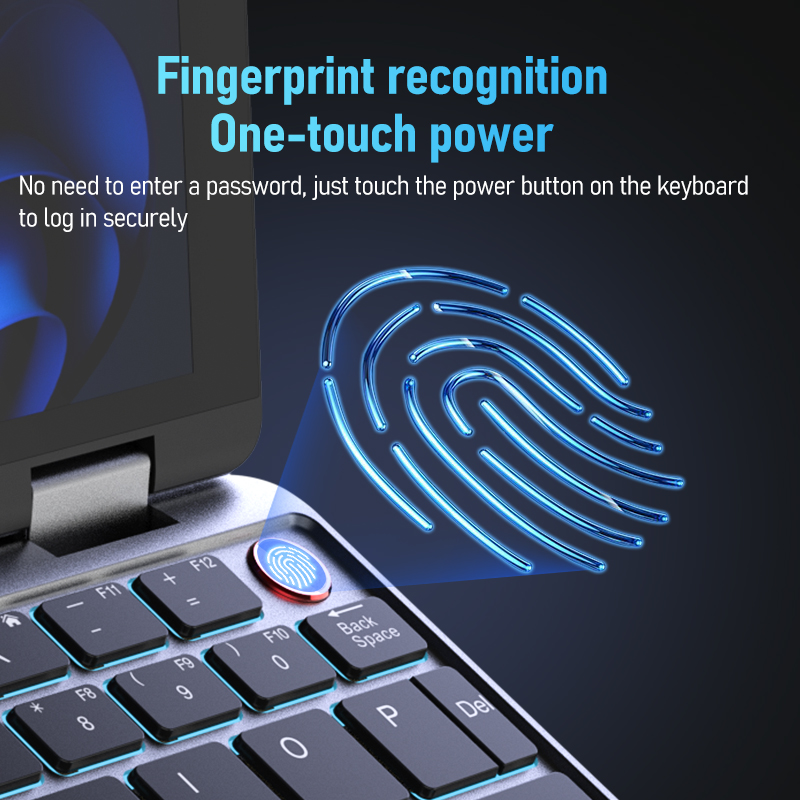 Zwide Mini Laptop 8-Inch 2-in-1 Portable Business Travel Office High Performance Compact Stock Trading Laptop