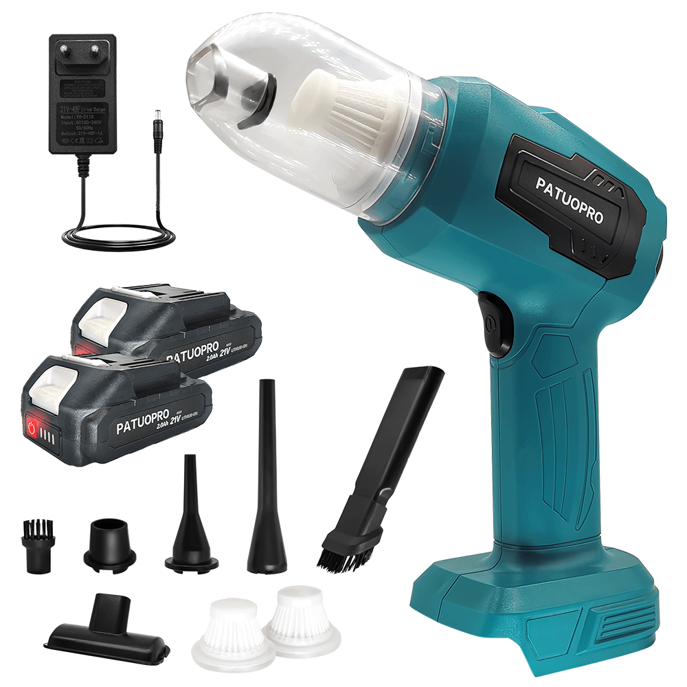 PATUOPRO Беспроводной мини-автомобильный пылесос Многофункциональный пылесборник Ручные перезаряжаемые электроинструменты для аккумулятора Makita 18 В