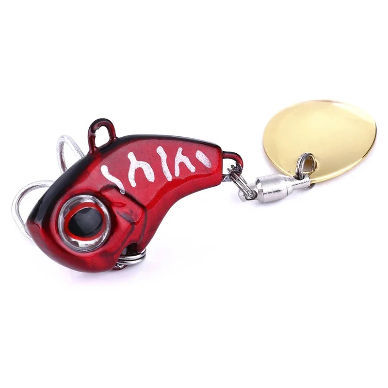 1 Chiếc Quay Kim Loại VIB Rung Mồi Con Quay Spinner Mồi Câu Cá 9G 16G 21G Ghép Hình Cá Hồi Mùa Đông câu Cá Cứng Mồi Câu Pesca