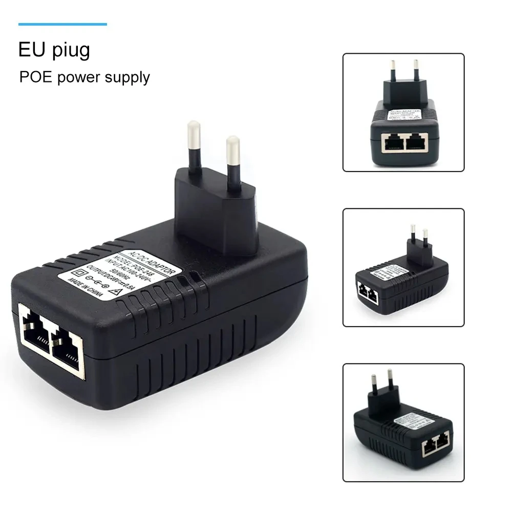 12V 15V 24V 48V POE Injector EU US Plug Voor CCTV IP Camera Voeding Ethernet adapter Telefoon AP