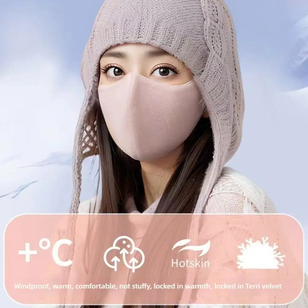 ผ้าฝ้ายขี่จักรยานหน้ากากปากสําหรับชายหญิงล้างทําความสะอาดได้ป้องกันฝุ่นWindproofปาก-muffleฤดูหนาวWarm Breathable Mask
