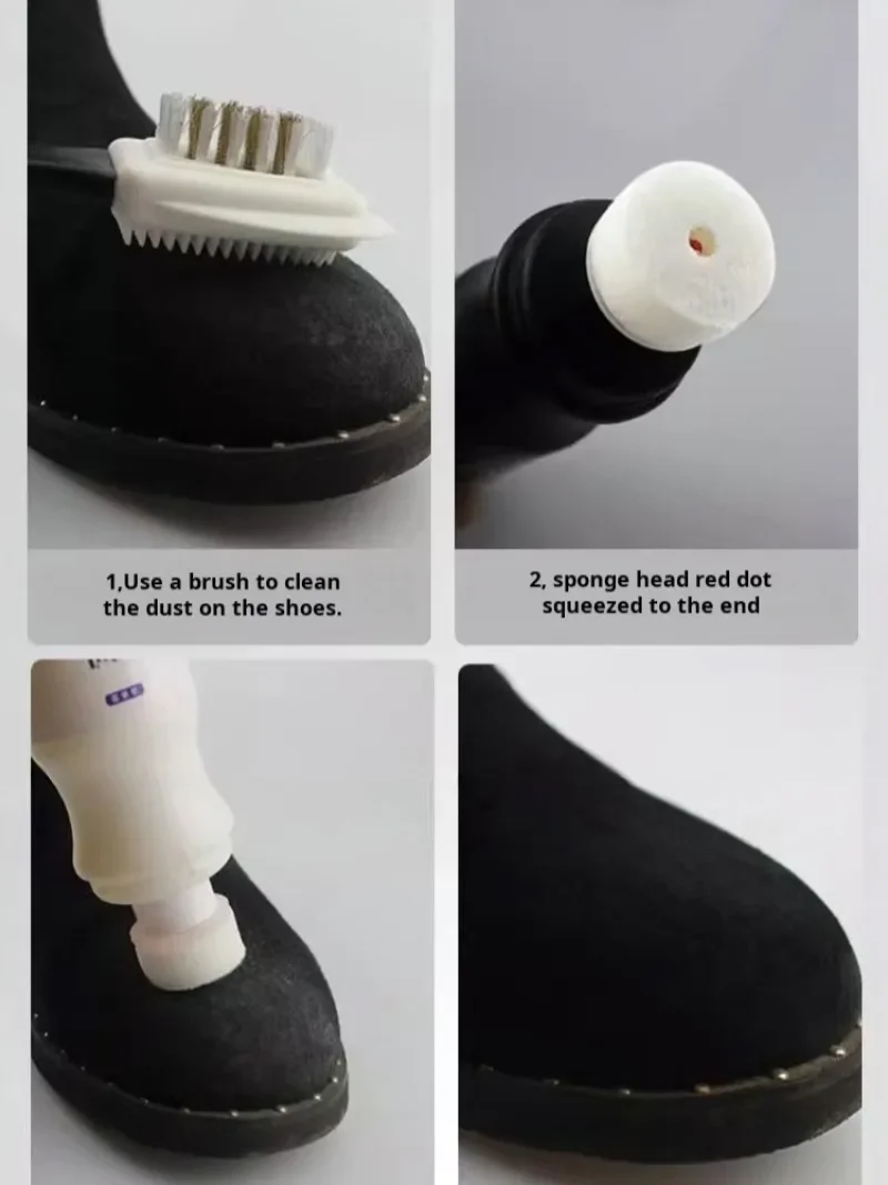 Zapatos de cuero de ante, reacondicionamiento especial, aceite líquido, cuidado, limpieza, renovación de cuero de gamuza, tóner, limpieza de zapatos de cuero de gamuza