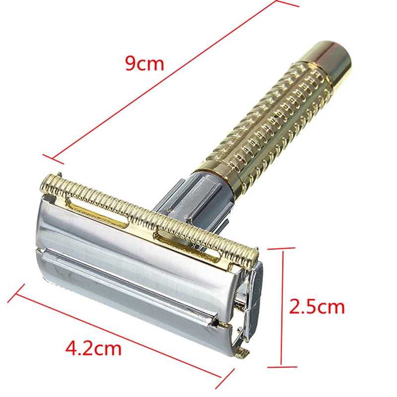 1pc Shaving Razor 2019 New Men's Safety Handheld Manual Shaving Edge Razor Men Blades Safety Box Shaver+Double Machine