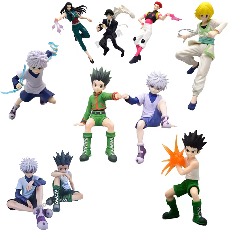 13cm Hunter x Hunter Gon Freecss Anime Figure Alluka Zoldyck Action Figure Chrollo Lucilfer/Kurapika Figurine Model Toys Gift