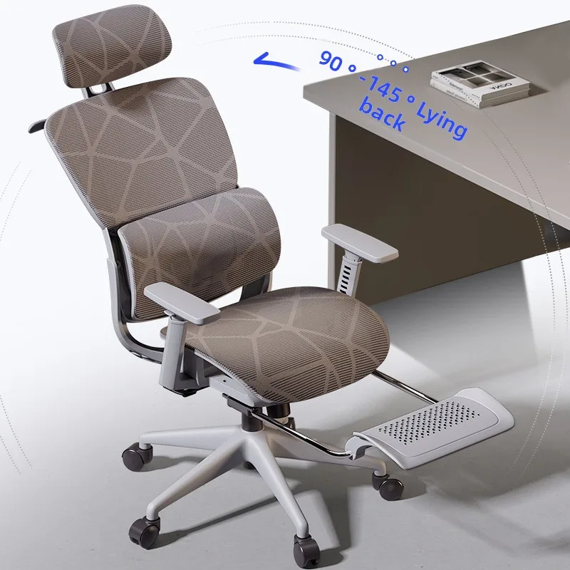 Ergonomic chair Home computer chair Comfortable sedentary office chair Back seat Study desk E-sports study chair