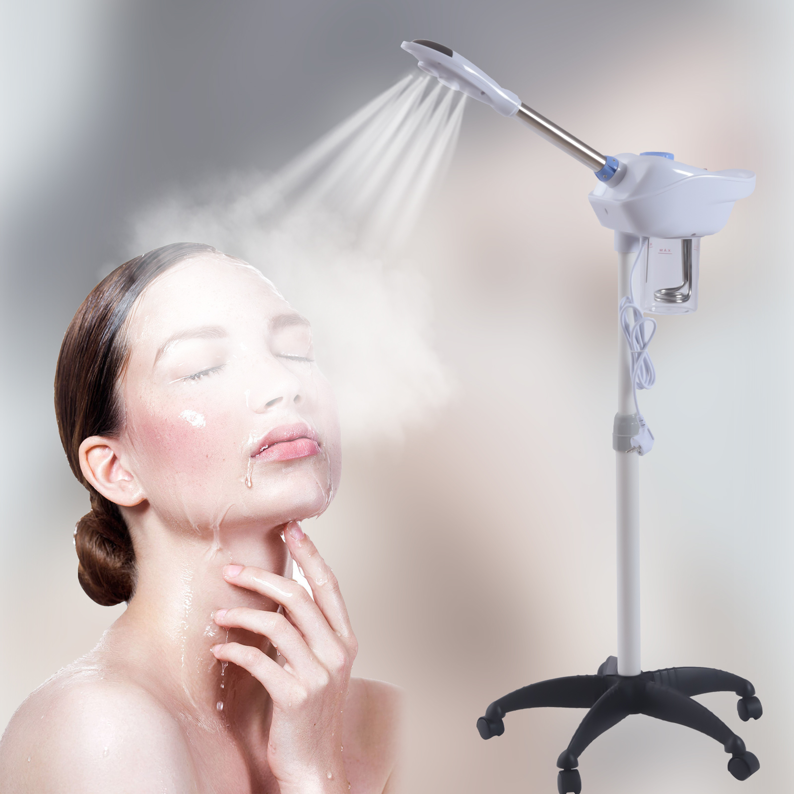 Professionelle Hautpflege Gesichtsdampfer Gesichtssprüher Ozon Aroma Salon Spa Stand