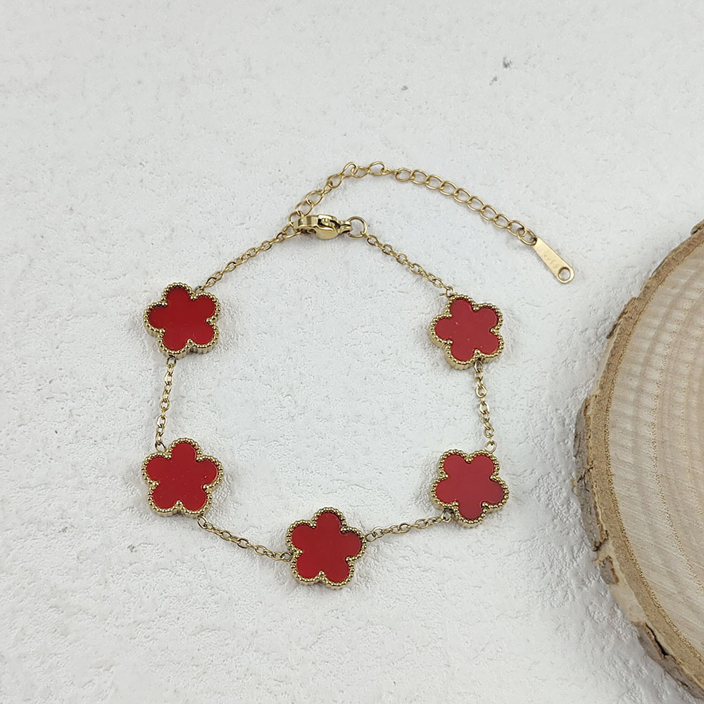 Позолоченный браслет из нержавеющей стали с цветком сливы, дешево, без бриллиантов, не настоящее золото, много не попросим