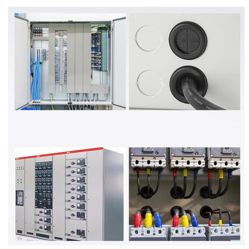 1-20Pcs Double Sided Rubber Grommets Protective Coil Round Oval Protection Wire Cable Seal Ring