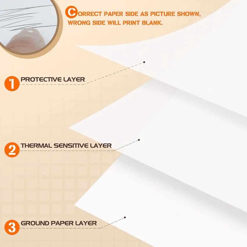 10 Rolls BPA-Free 48g Thin Thermal Paper Rolls 80x40mm Printing Paper 80mm Thermal Receipt Paper for Cash register POS System