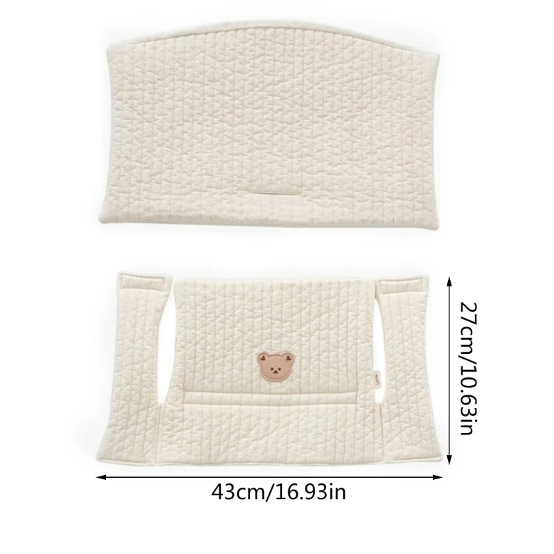 Cojín para silla alta de bebé, accesorio para comer, oso de conejo, espalda, más cómodo