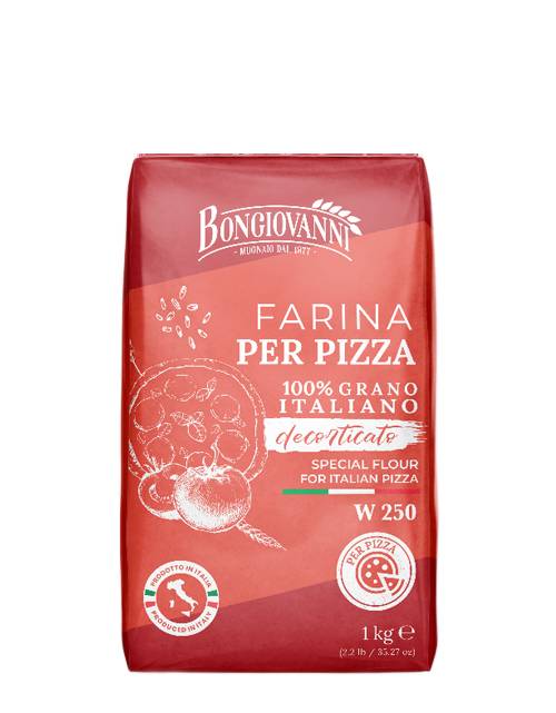 Weizenmehl Farina pro Pizza 100% gespielt w250 1kg - Bon giovanni