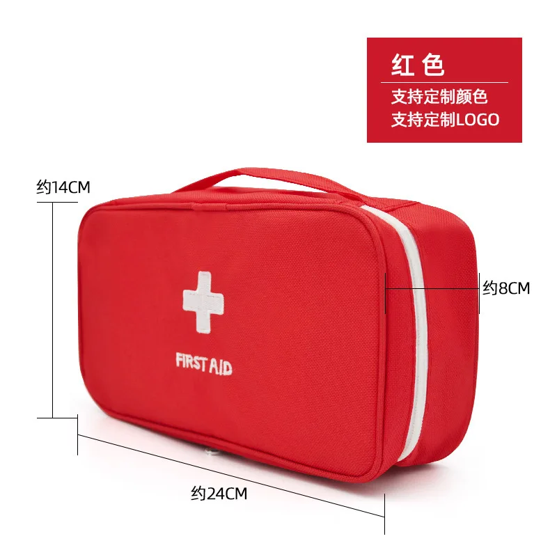 Tragbare mittlere Tasche, Erste-Hilfe-Tasche, Überlebensset, Auto-Notfallset, leere Erste-Hilfe-Box, Überlebensset für medizinische Versorgung