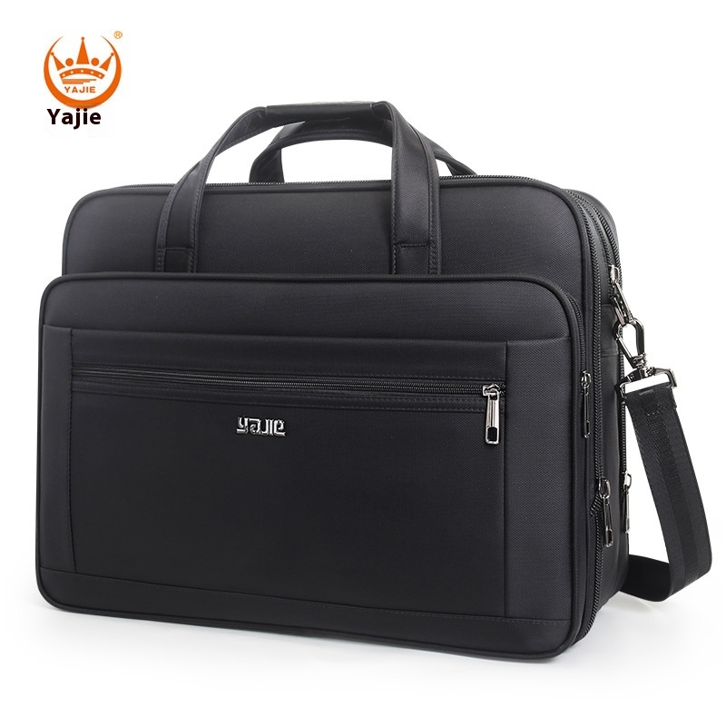 Valigette grandi da uomo Borsa tote in tela da 15,6 pollici 17 pollici 19 pollici Custodia per laptop Borse da lavoro Borsa a tracolla da ufficio