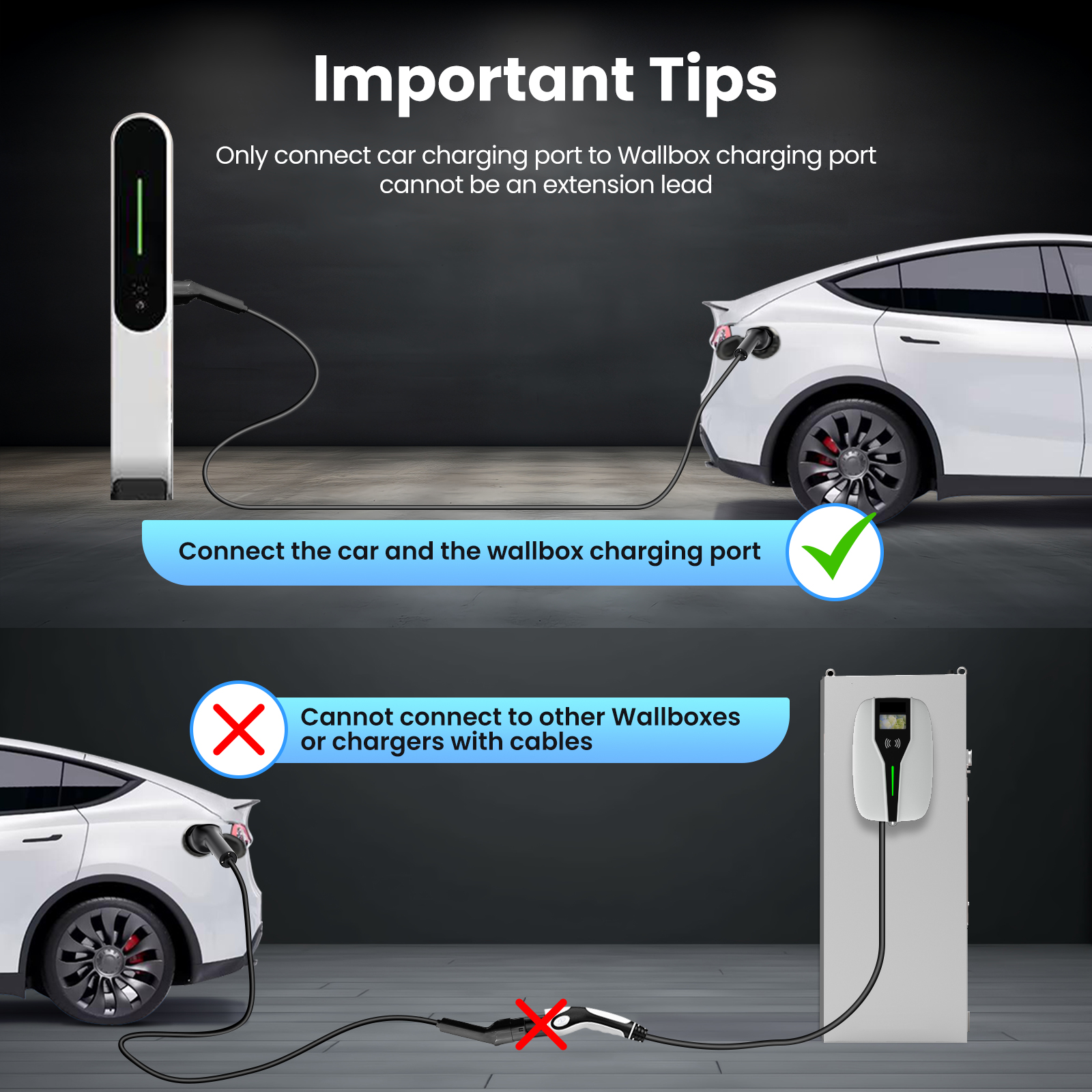 Goneo Ev/Phev Oplaadkabel Type 2, 3 Fase, Elektrische Auto Oplader Kabel 11kw 22kw 7kw Typ 2 Naar Typ 2 Hybride Auto Kabel T2