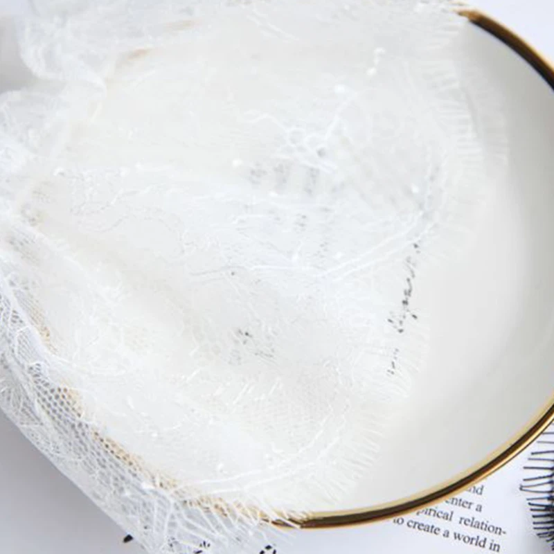 Frauen Gefälschte Arm Ärmeln mit Kurzen Quasten Weiß und Schwarz Plissierten Manschette Schöne Spitze Zubehör Outdoor Verzierungen