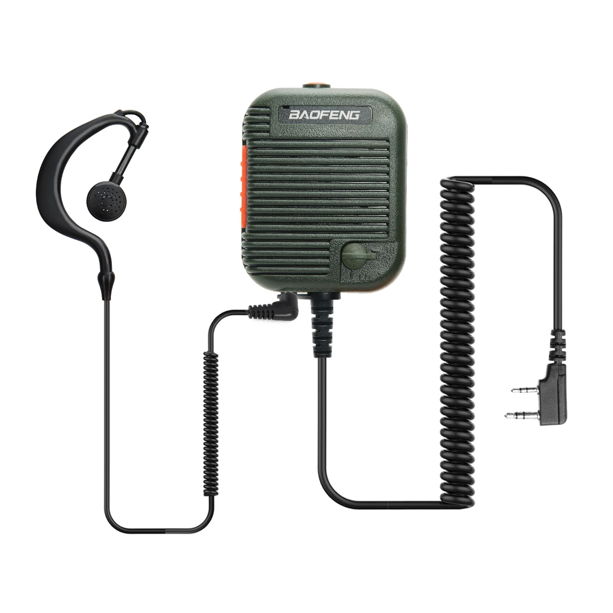 Baofeng AR-152 Walkie Talkie mikrofon PTT radia głośnik Keenwood 2-Pin typ mikrofon ręczny dla UV-K5 UV-21 Pro DR-1801