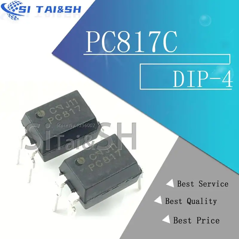 20 piezas PC817C funda protectora de plástico negro para DIP4 PC817-C DIP PC817 C nuevo y original