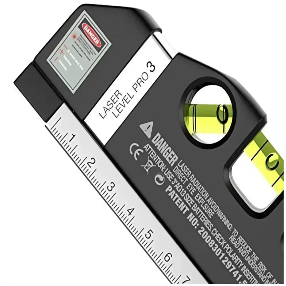 Easy to Use Laser Level Line Tool Multipurpose Laser Level Kit Standard Cross Line Lase 8 Feet Measure Tape Ruler