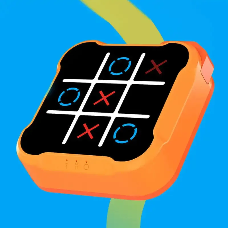 Tic-tac-toe tabuleiro multifuncional jogos eletrônicos montessori quebra-cabeça jogo de mesa xadrez conjunto portátil para adultos crianças