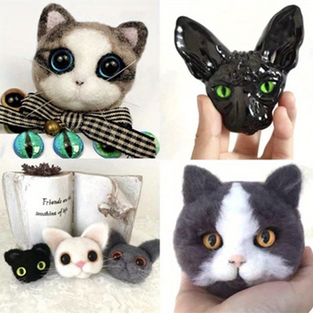 30Pcs Glass Eye for DIY handmade Dolls Animal Cat Dinosaur