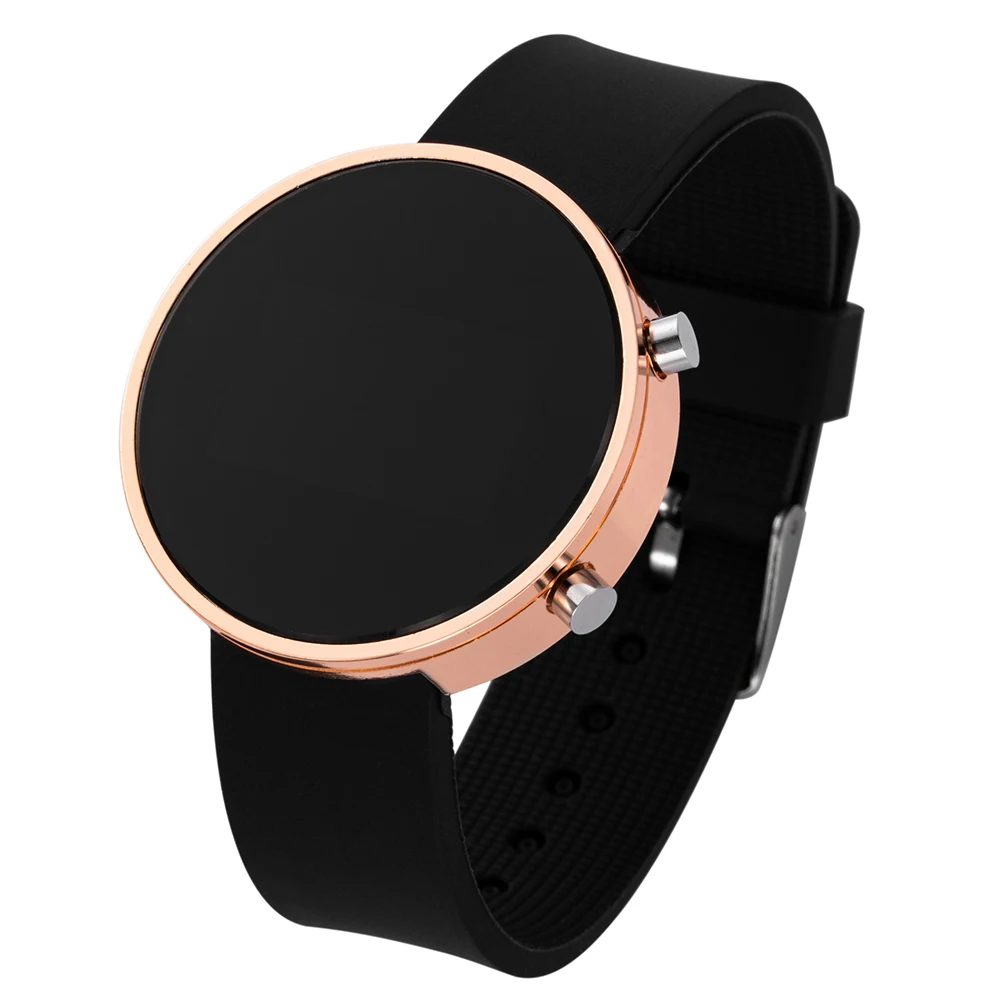 Moda relógio digital para mulher simples masculino led relógio de pulso pulseira de silicone casual esportes senhoras relógio presente reloj mujer