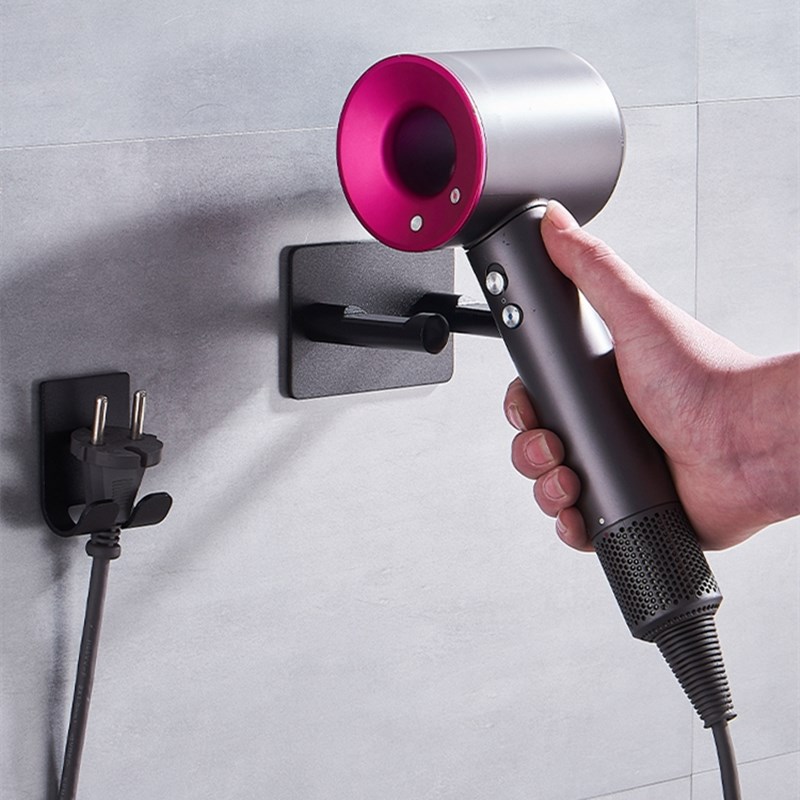 Wasserdichter, an der Wand montierter Haartrockner-Organizer, platzsparend und langlebig, ideal für ein unordnungfreies Badezimmer, Haartrocknerhalter