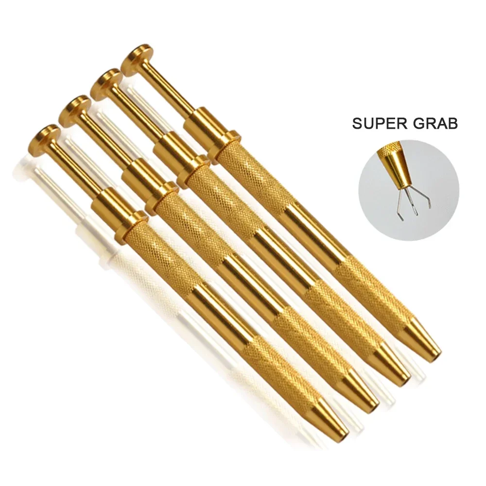 Pince à composants à quatre griffes, composant électronique IC BGA, extracteur de pince à puce, cueilleur de vis, stylo de ramassage, outil manuel de réparation de bijoux