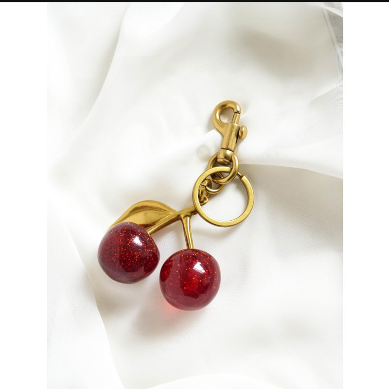 Trendy Cherry Bag Charm Women's Bag Accessories Or Keychain Pendant Cherry Adornment Individualized Handbag Decoration