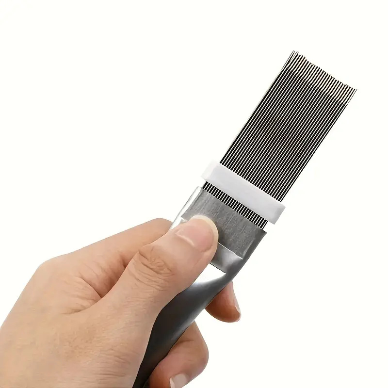 Air Conditioning Fin Cleaning Comb Stainless Steel Brush Fin Straightener Air Conditioner Cleaning Tool
