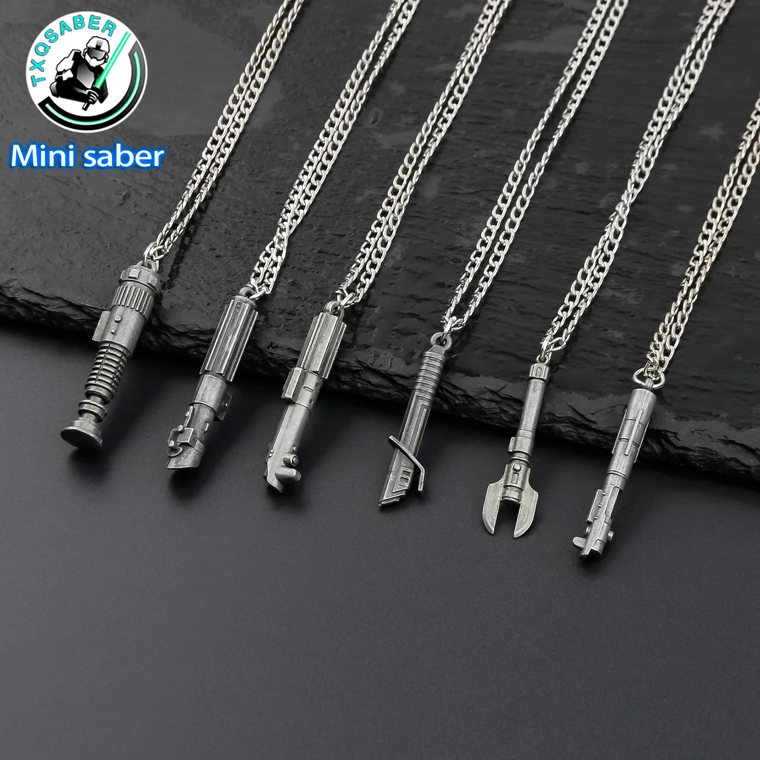 TXQSABER Mini Sabre Spielzeugbehänge Schlüsselanhänger Halskette Metallmaterial TXQB Marke Offizielles Souvenir Kindergeschenk