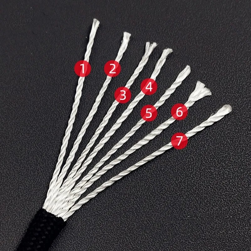 7 Kerne 550 Paracord Seil 5 15 30 M Durchmesser 4 mm Schnur für Outdoor Camping Survival Lanyard Fallschirm Wandern Zelt Zubehör