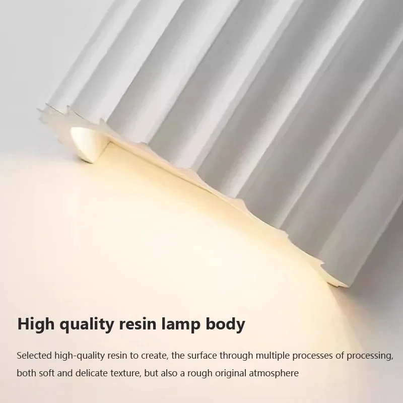 Macaron LED Wall Lamp Resin Home Decor Oprawy ścienne Luksusowy wystrój domu Kinkiet ścienny do salonu Lampka nocna do przedpokoju