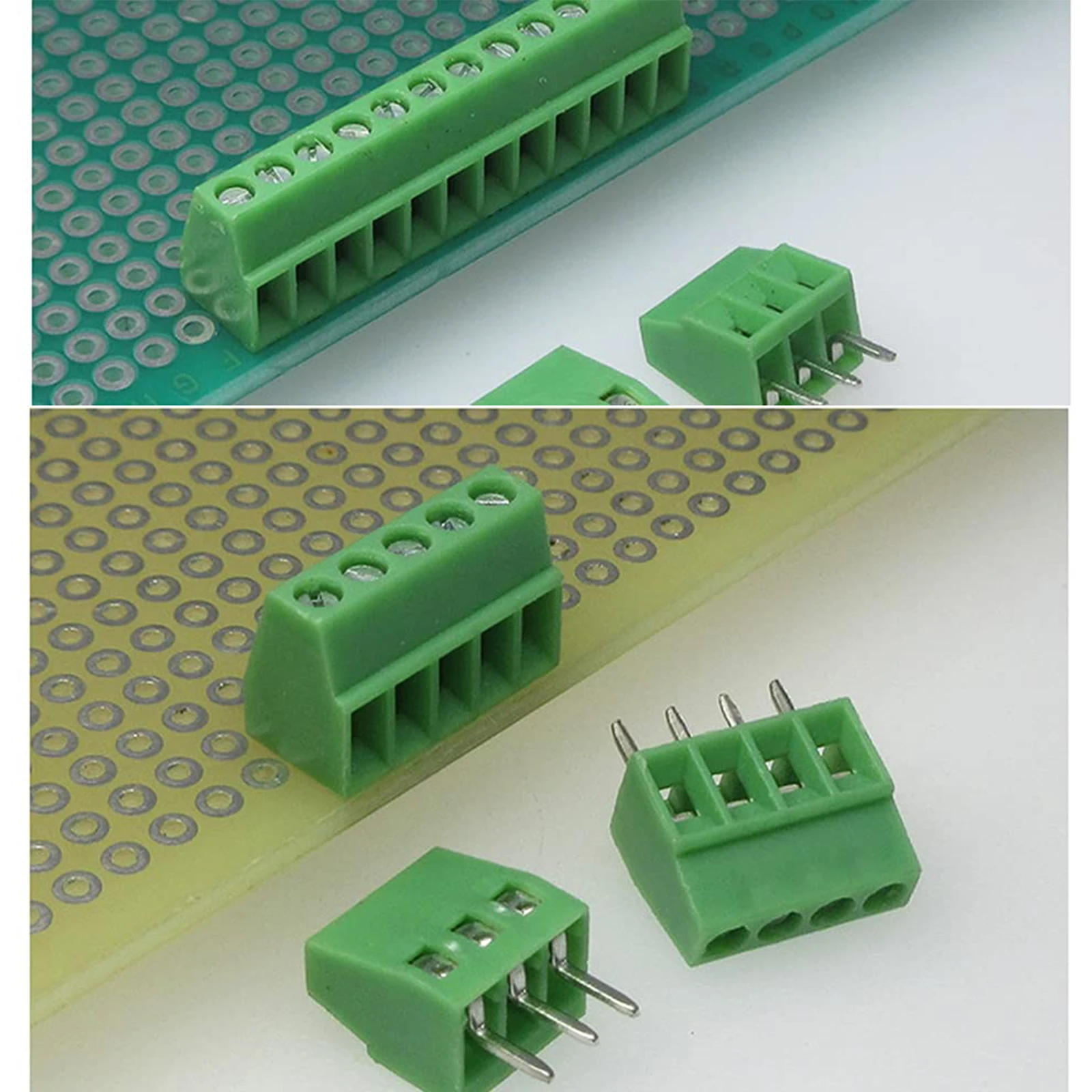 30 ชิ้นสกรู PCB Terminal Block ชุดเชื่อมต่อ KF128-2.54 2Pin 3Pin 4Pin